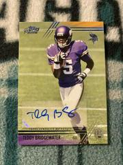 Teddy Bridgewater [Running Autograph Gold] #121 Football Cards 2014 Topps Prime Prices