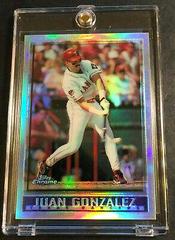 Juan Gonzalez [Refractor] Baseball Cards 1998 Topps Chrome Prices