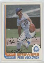 Pete Vuckovich Baseball Cards 1982 O Pee Chee Prices