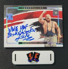 Bushwhacker Luke [Holo Silver] Wrestling Cards 2022 Panini Impeccable WWE Immortal Ink Autographs Prices