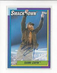 Sami Zayn [Purple] #A-SZ Wrestling Cards 2021 Topps Heritage WWE Autographs Prices