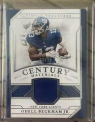 Odell Beckham Jr. Football Cards 2018 National Treasures Century Materials Prices