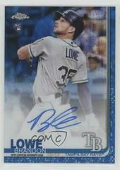 Brandon Lowe [Blue Wave Refractor] Baseball Cards 2019 Topps Chrome Rookie Autographs Prices