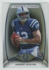 Andrew Luck [Black Refractor] #150 Football Cards 2012 Topps Platinum Prices