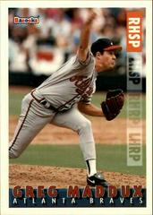 Greg Maddux #1 Baseball Cards 1995 Bazooka Prices