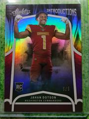 Jahan Dotson [Spectrum Purple] #INT-9 Football Cards 2022 Panini Absolute Introductions Prices