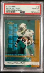 Ricky Williams [Gold Refractor] #12 Football Cards 2002 Topps Finest Prices