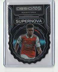 Bukayo Saka [Purple] #2 Soccer Cards 2022 Panini Obsidian Supernova Prices
