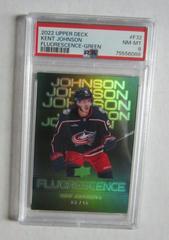 Kent Johnson [Green] Hockey Cards 2022 Upper Deck Fluorescence Prices