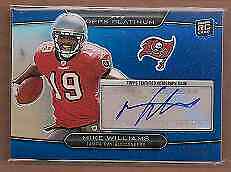 Mike Williams [Blue Refractor Autograph] Football Cards 2010 Topps Platinum Prices