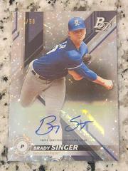 Brady Singer [Autograph Ice] Baseball Cards 2019 Bowman Platinum Top Prospects Prices