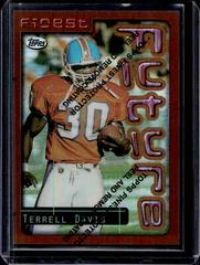 Terrell Davis [Refractor w/Coating] Football Cards 1996 Topps Finest Prices