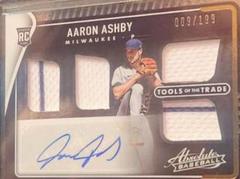 Aaron Ashby Baseball Cards 2022 Panini Absolute Tools of the Trade 4 Swatch Signatures Prices
