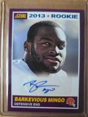 Barkevious Mingo [Autograph Purple] #339 Football Cards 2013 Panini Score Prices