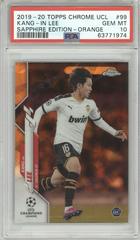 Kang in Lee [Orange] Soccer Cards 2019 Topps Chrome UEFA Champions League Sapphire Prices