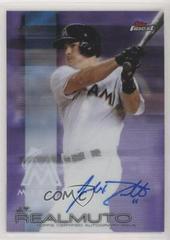 J.T. Realmuto [Purple Refractor] #FA-JR Baseball Cards 2016 Topps Finest Autographs Prices