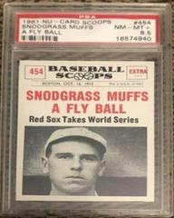 Snodgrass Muffs [A Fly Ball] Baseball Cards 1961 NU Card Scoops Prices
