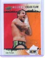 CM Punk [Red Orange] #R-1 Wrestling Cards 2022 Upper Deck Allure AEW Color Flow Prices