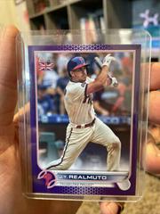 J. T. Realmuto [Purple] #4 Baseball Cards 2022 Topps UK Edition Prices