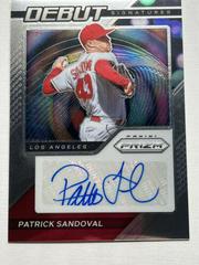 Patrick Sandoval #DS-PS Baseball Cards 2021 Panini Prizm Debut Signatures Prices