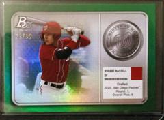 Robert Hassell [Green] #MM-8 Baseball Cards 2022 Bowman Platinum Minted in Merit Prices