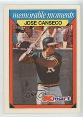 Jose Canseco #4 Baseball Cards 1988 Kmart Prices