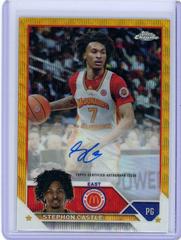 Stephon Castle [Gold Wave] #CA-SC Basketball Cards 2023 Topps Chrome McDonald's All American Autographs Prices