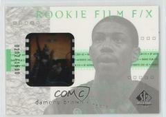 Damone Brown Rookie Film #92 Basketball Cards 2001 SP Authentic Prices