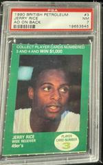Jerry Rice [Ad on Back] Football Cards 1990 British Petroleum Prices