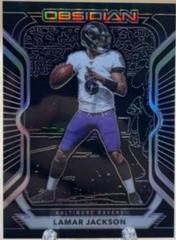 Lamar Jackson [Electric Etch Purple] #87 Football Cards 2020 Panini Obsidian Prices