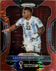 Lautaro Martinez [Breakaway Red] #5 Soccer Cards 2022 Panini Prizm World Cup Prices