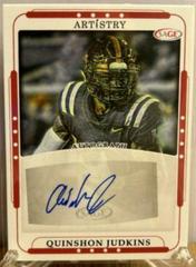 Quinshon Judkins [Red] #ART-QJ2 Football Cards 2023 Sage Artistry Autographs Prices