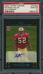 Patrick Willis [Autograph Refractor] #TC240 Football Cards 2007 Topps Chrome Prices