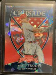 Mike Trout [Blue Ice] Baseball Cards 2018 Panini Chronicles Crusade Prices