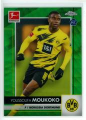 Youssoufa Moukoko [Green Wave Refractor] Soccer Cards 2020 Topps Chrome Bundesliga Prices