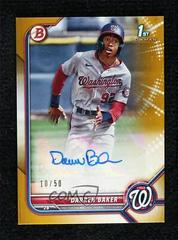Darren Baker [Gold] Baseball Cards 2022 Bowman Paper Prospect Autographs Prices