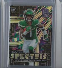 Ahmad 'Sauce' Gardner [Psychedelic] #RSP-ASG Football Cards 2022 Panini Spectra Rookie Spectris Prices