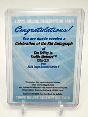 Ken Griffey Jr. #KIDA-KG24 Baseball Cards 2024 Topps Celebration of the Kid Autograph Prices