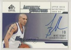 Mike Bibby #AS-MB Basketball Cards 2003 SP Signature Authentic Signature Prices