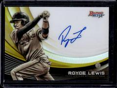 Royce Lewis [Gold Refractor] #MA-RL Baseball Cards 2017 Bowman's Best Monochrome Autograph Prices
