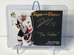 Dany Heatley [Black Gold Ink] #SOTT-DH Hockey Cards 2021 SP Authentic Sign of the Times Autographs Prices