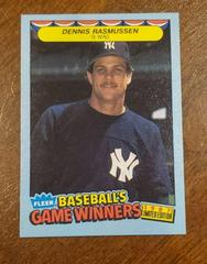 Dennis Rasmussen Baseball Cards 1987 Fleer Game Winners Prices
