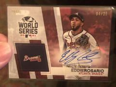Eddie Rosario [Red] #WCA-ER Baseball Cards 2022 Topps World Series Champion Autographs Prices