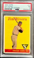 Jim Rivera [Yellow TM. Letters] Baseball Cards 1958 Topps Prices