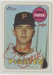 Freddie Patek [Red Ink] #FP Baseball Cards 2018 Topps Heritage Real One Autographs Prices