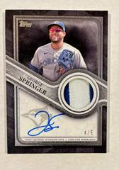 George Springer [Platinum] Baseball Cards 2023 Topps Series 1 Reverence Autograph Patch Prices
