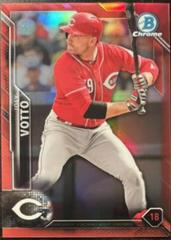 Joey Votto [Red Refractor] #80 Baseball Cards 2016 Bowman Chrome Prices