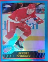 Sergei Fedorov [Black Refractor] #53 Hockey Cards 2001 Topps Chrome Prices