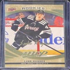 Luke Hughes [Gold Script ] Hockey Cards 2023 Upper Deck MVP Prices