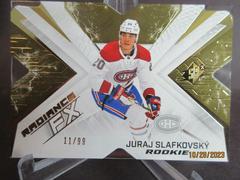 Juraj Slafkovsky [Gold] Hockey Cards 2022 SPx Radiance FX Prices